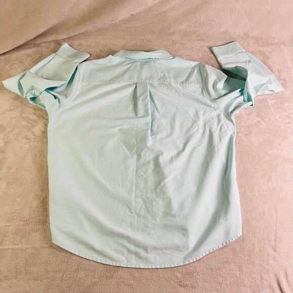 LL Bean Shirt Mens Large Seafoam Green Long Sleeve Collared Button‎ Up Pocket - Picture 5 of 9